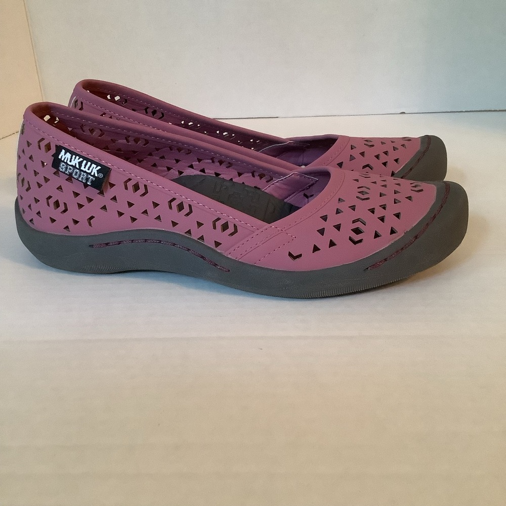 Muk Luks Sport Sandy Slip On Flats Rose Size 6